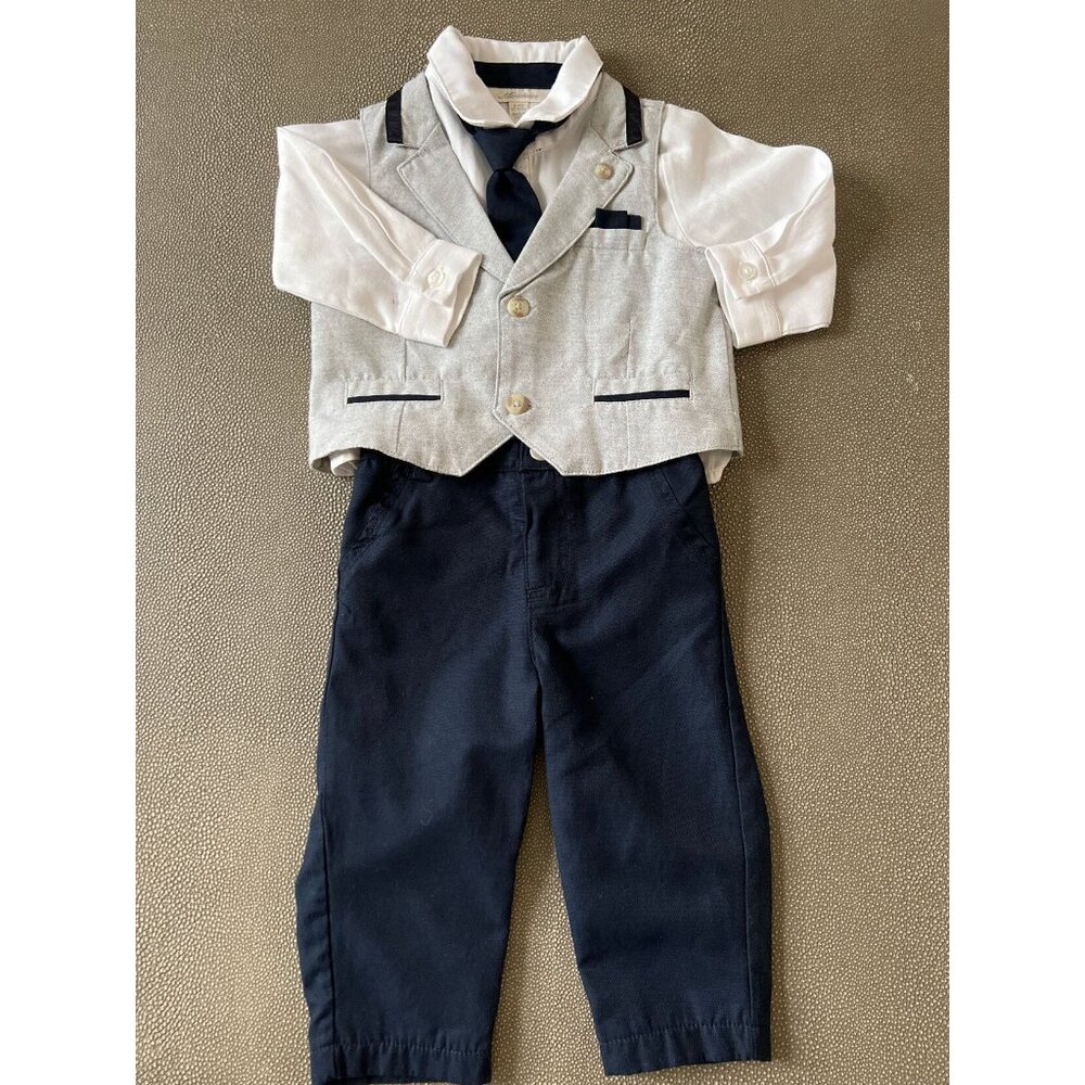 Miniclasix 4pc Navy Formal Outfit 6M Excellent Used Condition